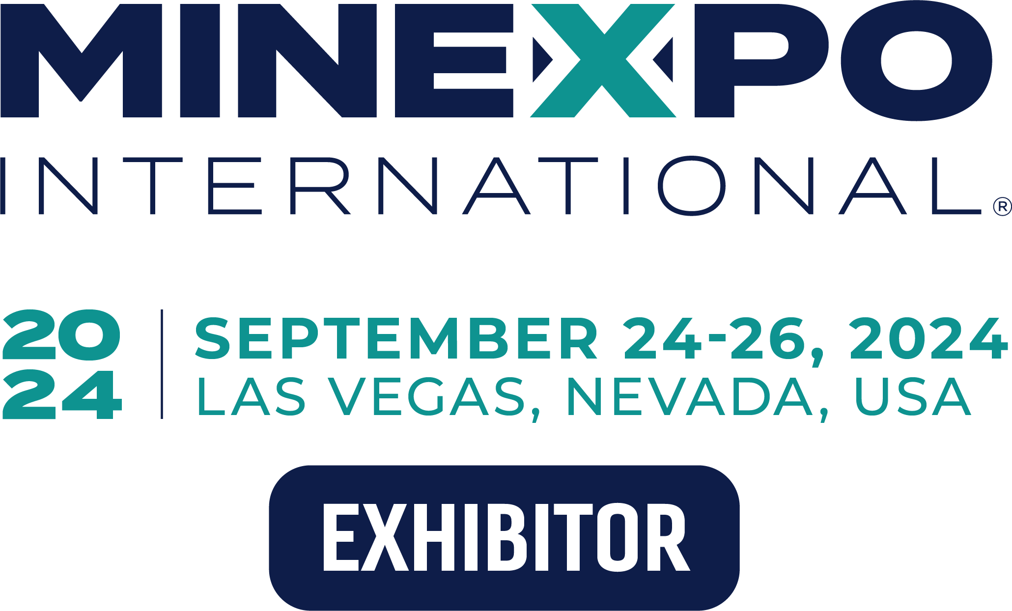 MINExpo Exhibitor Badge 2024 Las Vegas