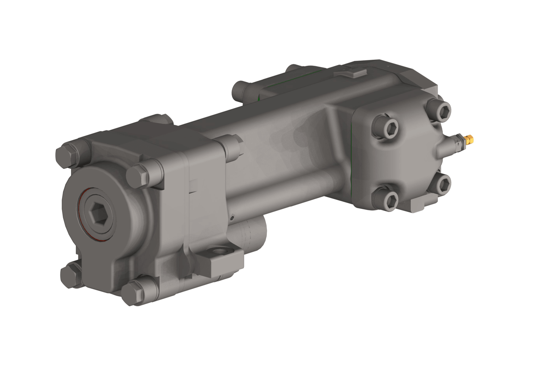 Compact DFR2 small rock drill rendered, designed for energy-efficient drilling in space-constrained environments